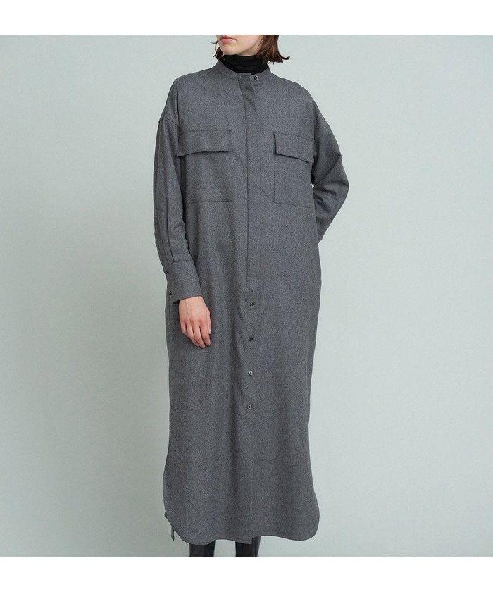 【23区/NIJYUSANKU】の【SACRA】ウィンシークロス ワンピース インテリア・キッズ・メンズ・レディースファッション・服の通販 founy(ファニー) https://founy.com/ ファッション Fashion レディースファッション WOMEN ワンピース Dress シャツワンピース Shirt Dresses カッティング Cutting コレクション Collection ドレープ Drape ハイネック High Neck フラップ Flap フロント Front ヘムライン Hemline ポケット Pocket ミックス Mix ロング Long A/W・秋冬 Aw・Autumn/Winter・Fw・Fall-Winter 冬 Winter おすすめ Recommend |ID: prp329100003712785 ipo3291000000028423019