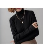 【23区/NIJYUSANKU】の【洗える】レイヤードタートル カットソー ブラック系|ID: prp329100003714338 ipo3291000000033529365