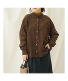 【クラフトスタンダードブティック/CRAFT STANDARD BOUTIQUE】のコーデュロイバンドカラーシャツ Brown|ID: prp329100003714346 ipo3291000000028348863