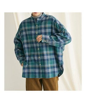 【クラフトスタンダードブティック/CRAFT STANDARD BOUTIQUE】のチェックバンドカラーサークルブラウス 人気、トレンドファッション・服の通販 founy(ファニー) ファッション Fashion レディースファッション WOMEN トップス・カットソー Tops/Tshirt シャツ/ブラウス Shirts/Blouses A/W・秋冬 Aw・Autumn/Winter・Fw・Fall-Winter サークル Circle チェック Check フォルム Form ポケット Pocket エレガント 上品 Elegant |ID:prp329100003714371