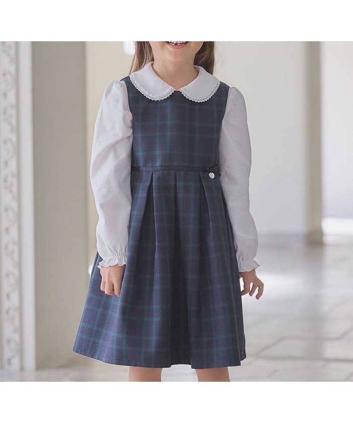 【エニファム/any FAM / KIDS】のチェック ジャンパースカート インテリア・キッズ・メンズ・レディースファッション・服の通販 founy(ファニー) https://founy.com/ ファッション Fashion キッズファッション KIDS ワンピース Dress/Kids エレガント 上品 Elegant 春 Spring 洗える Washable 切替 Switching 軽量 Lightweight チェック Check チャーム Charm フレア Flare リボン Ribbon S/S・春夏 Ss・Spring/Summer おすすめ Recommend 夏 Summer セレモニー Ceremony 入学式 Entrance Ceremony 結婚式 Wedding Ceremony |ID: prp329100003716113 ipo3291000000024496469