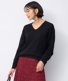 【23区/NIJYUSANKU】の【洗える】ウールカシミヤ Vネック ニット ブラック系|ID: prp329100003717035 ipo3291000000028347049