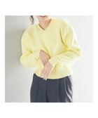 【イェッカ ヴェッカ/YECCA VECCA】のVネックニットプルオーバー Light Yellow|ID: prp329100003720102 ipo3291000000028346139