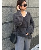 【グリーンパークス/Green Parks】のフェザーVネックニットプルオーバー Charcoal Gray|ID: prp329100003720104 ipo3291000000028346158