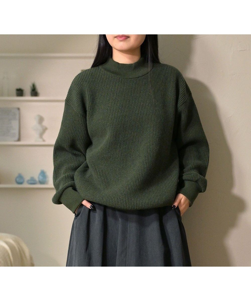 【ホワイトメイルズ/WHITE MAILS】の【UNISEX】WASHI COOMA LAMBS RIB KNIT MOCKNECK SWEATER ニットセーター インテリア・キッズ・メンズ・レディースファッション・服の通販 founy(ファニー) 　ファッション　Fashion　レディースファッション　WOMEN　トップス・カットソー　Tops/Tshirt　ニット　Knit Tops　パーカ　Sweats　スウェット　Sweat　吸水　Water Absorption　抗菌　Antibacterial　軽量　Lightweight　スウェット　Sweat　セーター　Sweater　ユニセックス　Unisex　リラックス　Relax　冬　Winter　A/W・秋冬　Aw・Autumn/Winter・Fw・Fall-Winter　S/S・春夏　Ss・Spring/Summer　夏　Summer　カーキ|ID: prp329100003721276 ipo3291000000029200222