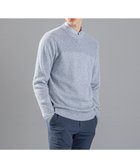 【ジョゼフ オム/JOSEPH HOMME / MEN】の【LEON 2月号掲載】シルクバルキーハニカム クルーネックニット サックスブルー系|ID: prp329100003721281 ipo3291000000027408740