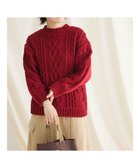 【クラフトスタンダードブティック/CRAFT STANDARD BOUTIQUE】のケーブルニットドッキングスウェット Red|ID: prp329100003722265 ipo3291000000028344984