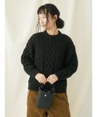 【クラフトスタンダードブティック/CRAFT STANDARD BOUTIQUE】のケーブルニットドッキングスウェット Black|ID: prp329100003722265 ipo3291000000028344987