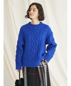 【クラフトスタンダードブティック/CRAFT STANDARD BOUTIQUE】のケーブルニットドッキングスウェット Blue|ID: prp329100003722265 ipo3291000000028344993