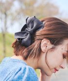 【ティアクラッセ/Tiaclasse】のコーデュロイリボンヘアクリップ チャコールグレー|ID: prp329100003723441 ipo3291000000028345558