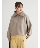 【グリーンパークス/Green Parks】の・ELENCARE DUE スエードポンチハーフZIP Gray Beige|ID: prp329100003750786 ipo3291000000028341620