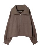 【グリーンパークス/Green Parks】の・ELENCARE DUE スエードポンチハーフZIP Mocha|ID: prp329100003750786 ipo3291000000028341627