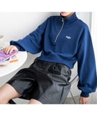 【ウィゴー/WEGO】のハーフジップショートスウェット ネイビー|ID: prp329100003752748 ipo3291000000028666500