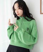 【ウィゴー/WEGO】のハーフジップショートスウェット 人気、トレンドファッション・服の通販 founy(ファニー) ファッション Fashion レディースファッション WOMEN トップス・カットソー Tops/Tshirt パーカ Sweats スウェット Sweat A/W・秋冬 Aw・Autumn/Winter・Fw・Fall-Winter おすすめ Recommend インナー Inner クロップド Cropped ショート Short スウェット Sweat スマホ Smartphone タートル Turtle ハーフ Half 再入荷 Restock/Back In Stock/Re Arrival thumbnail グリーン|ID: prp329100003752748 ipo3291000000028666501