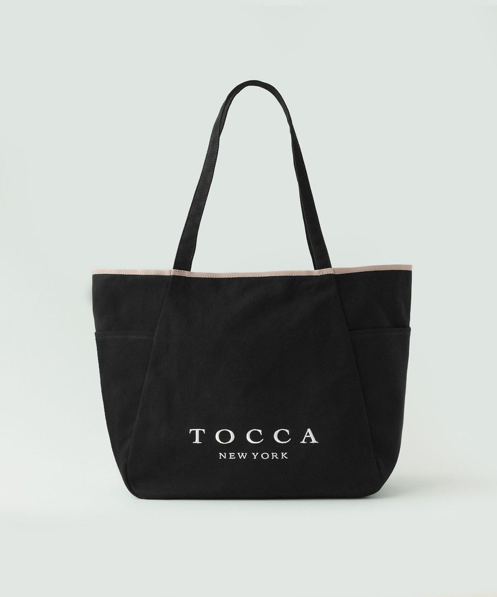 【トッカ/TOCCA】の【WEB&一部店舗限定】【A4サイズ対応】MERCATO LOGO CANVASTOTE キャンバストートバッグ インテリア・キッズ・メンズ・レディースファッション・服の通販 founy(ファニー) 　ファッション　Fashion　レディースファッション　WOMEN　バッグ　Bag　キャンバス　Canvas　クラウン　Crown　シューズ　Shoes　スポーツ　Sports　財布　Wallet　トレンド　Trend　フォルム　Form　ポケット　Pocket　旅行　Travel　ブラック系|ID: prp329100003752761 ipo3291000000028341916