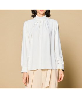 【ベイジ,/BEIGE,】の【洗える】EVA / ハイネックロングスリーブブラウス 人気、トレンドファッション・服の通販 founy(ファニー) ファッション Fashion レディースファッション WOMEN トップス・カットソー Tops/Tshirt シャツ/ブラウス Shirts/Blouses とろみ Thickness インナー Inner エレガント 上品 Elegant ギャザー Gather ジョーゼット Georgette ストレッチ Stretch セレモニー Ceremony ハイネック High Neck フォルム Form 今季 This Season ビジネス 仕事 通勤 Business 夏 Summer 定番 Standard S/S・春夏 Ss・Spring/Summer 洗える Washable A/W・秋冬 Aw・Autumn/Winter・Fw・Fall-Winter 長袖 Long Sleeve |ID:prp329100003752778