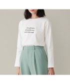 【自由区/JIYU-KU】の【洗える】長袖ロゴ Tシャツ アイボリー系|ID: prp329100003752801 ipo3291000000028342286