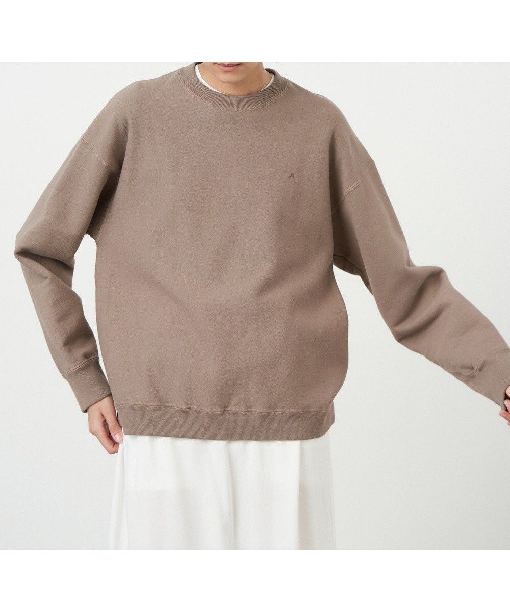 【エイトン/ATON】のNATURAL DYED URAKE オーバーサイズプルオーバー - UNISEX インテリア・キッズ・メンズ・レディースファッション・服の通販 founy(ファニー) 　ファッション　Fashion　レディースファッション　WOMEN　トップス・カットソー　Tops/Tshirt　パーカ　Sweats　プルオーバー　Pullover　スウェット　Sweat　ヴィンテージ　Vintage　ジャージ　Jersey　スウェット　Sweat　トライアングル　Triangle　トレーナー　Trainer　定番　Standard　ベルベット　Velvet　ユニセックス　Unisex　A/W・秋冬　Aw・Autumn/Winter・Fw・Fall-Winter　S/S・春夏　Ss・Spring/Summer　夏　Summer　BEIGE|ID: prp329100003761461 ipo3291000000024777562