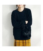 【クラフトスタンダードブティック/CRAFT STANDARD BOUTIQUE】の洗えるモールケーブルニットチュニック Black|ID: prp329100003766152 ipo3291000000028330621