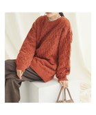 【クラフトスタンダードブティック/CRAFT STANDARD BOUTIQUE】の洗えるモールケーブルニットチュニック Orange|ID: prp329100003766152 ipo3291000000028330623