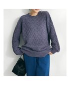 【クラフトスタンダードブティック/CRAFT STANDARD BOUTIQUE】の洗えるモールケーブルニットチュニック Purple|ID: prp329100003766152 ipo3291000000028330628