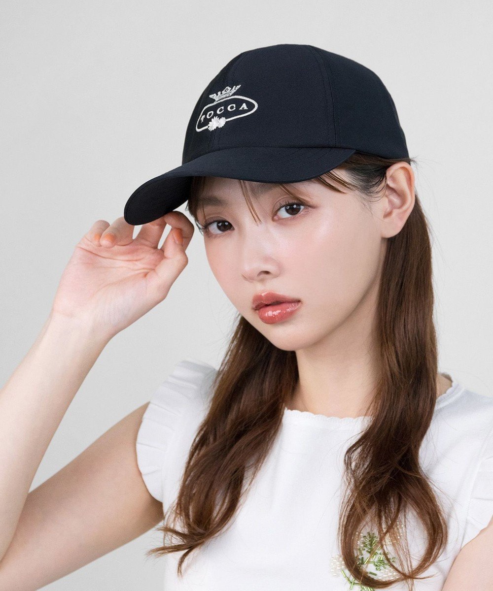 【トッカ/TOCCA】の【UV90%以上カット・吸水速乾・接触冷感・抗菌防臭・洗える・サイズ調整可・リボン取り外し可】LOGO RIBBON CAP キャップ インテリア・キッズ・メンズ・レディースファッション・服の通販 founy(ファニー) 　ファッション　Fashion　レディースファッション　Fashion for Women　キャップ&ハット　Hats & Caps　洗える　Machine Washable　キャップ　Cap, Baseball Cap　グログラン　Grosgrain, Grosgrain Ribbon　吸水　Absorbent, Quick-Dry　抗菌　Antibacterial, Bacteria-Resistant　トラベル　Travel, Travel Gear　フェミニン　Feminine, Girly　フロント　Front, Front Design　帽子　Hat, Headwear　モチーフ　Motif, Design Theme　リボン　Ribbon, Bow　ロマンティック　Romantic, Feminine Style　[新色]ネイビー系|ID: prp329100003766215 ipo3291000000032392878