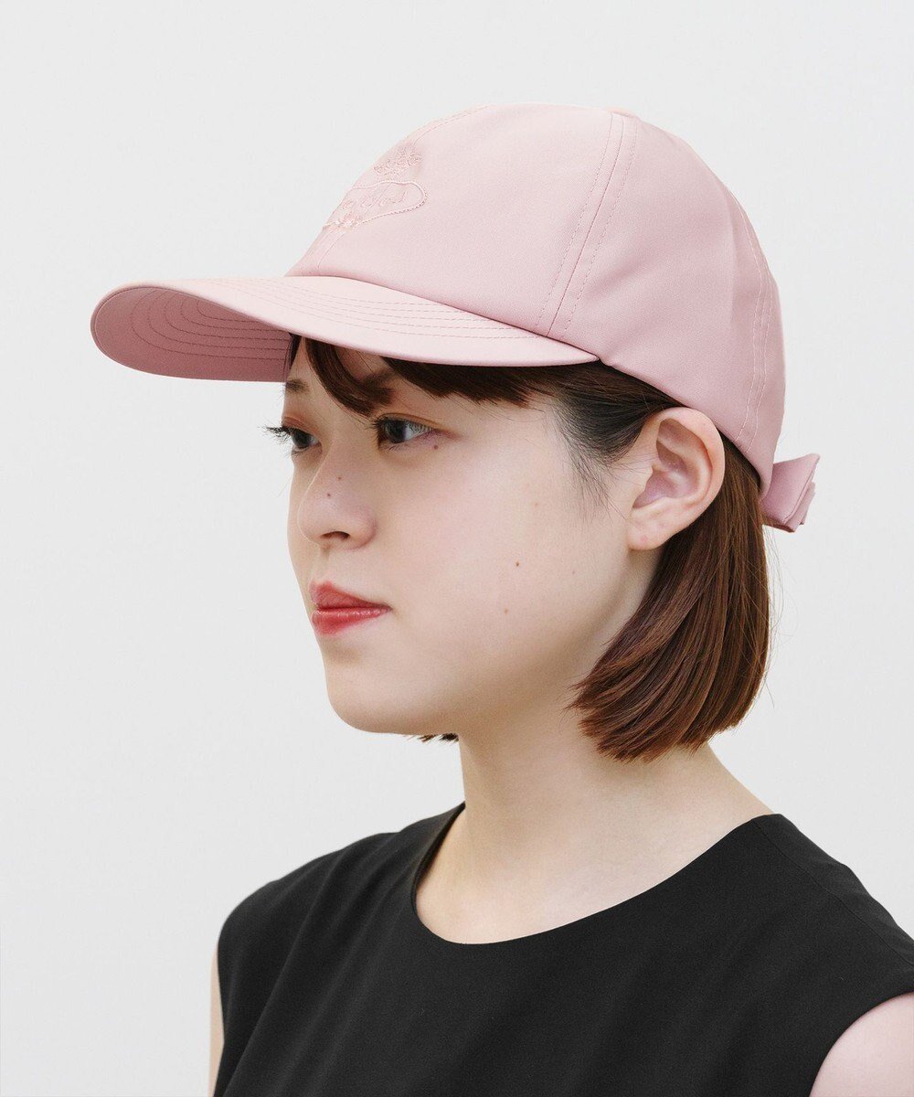 【トッカ/TOCCA】の【UV90%以上カット・吸水速乾・接触冷感・抗菌防臭・洗える・サイズ調整可・リボン取り外し可】LOGO RIBBON CAP キャップ インテリア・キッズ・メンズ・レディースファッション・服の通販 founy(ファニー) 　ファッション　Fashion　レディースファッション　Fashion for Women　キャップ&ハット　Hats & Caps　洗える　Machine Washable　キャップ　Cap, Baseball Cap　グログラン　Grosgrain, Grosgrain Ribbon　吸水　Absorbent, Quick-Dry　抗菌　Antibacterial, Bacteria-Resistant　トラベル　Travel, Travel Gear　フェミニン　Feminine, Girly　フロント　Front, Front Design　帽子　Hat, Headwear　モチーフ　Motif, Design Theme　リボン　Ribbon, Bow　ロマンティック　Romantic, Feminine Style　ピンク系|ID: prp329100003766215 ipo3291000000032392884