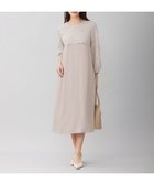 【自由区/JIYU-KU】の【洗える】レースコンビジョーゼット ワンピース ベージュ系|ID: prp329100003766224 ipo3291000000028331118