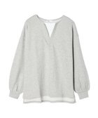 【クラフトスタンダードブティック/CRAFT STANDARD BOUTIQUE】の裏毛レイヤード風プルオーバー Gray Mixture|ID: prp329100003767701 ipo3291000000028330991