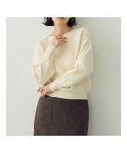 【イェッカ ヴェッカ/YECCA VECCA】の袖パールドルマンニット Ivory|ID:prp329100003767716