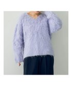 【イェッカ ヴェッカ/YECCA VECCA】のシャギーVネックニット Lavender|ID: prp329100003767719 ipo3291000000028331046