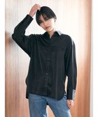 【イェッカ ヴェッカ/YECCA VECCA】のタックサテンシャツ 人気、トレンドファッション・服の通販 founy(ファニー) ファッション Fashion レディースファッション WOMEN トップス・カットソー Tops/Tshirt シャツ/ブラウス Shirts/Blouses A/W・秋冬 Aw・Autumn/Winter・Fw・Fall-Winter サテン Satin ポケット Pocket エレガント 上品 Elegant thumbnail Black|ID: prp329100003767730 ipo3291000000028331067