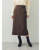 【イェッカ ヴェッカ/YECCA VECCA】のハイウエストフェイクスエードスカート Dark Brown|ID: prp329100003767731 ipo3291000000028331071