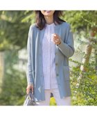 【ジェイ プレス/J.PRESS】の【洗える】ORGANIC GASS COTTON キーネック カーディガン スカイブルー系|ID: prp329100003770671 ipo3291000000028330226