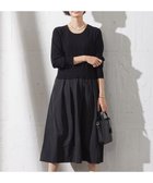 【ジェイ プレス/J.PRESS】の【WEB限定・洗える】ニット コンビ ワンピース ブラック系|ID: prp329100003770685 ipo3291000000028330403