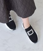 【ブリジット バーキン/Bridget Birkin】の【Bridget Birkin】ビジューバックルニットスニーカー ブラック|ID: prp329100003780007 ipo3291000000032222007