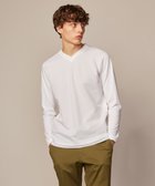 【ジョセフ アブード/JOSEPH ABBOUD / MEN】の【オリジナルオーガニックコットン使用】JOE COTTONサッカーVネックシャツ ホワイト系|ID: prp329100003780037 ipo3291000000027408262