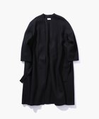 【エイトン/ATON】のSUPER 120S DOUBLE MELTON ノーカラーコート BLACK|ID: prp329100003786655 ipo3291000000028351800