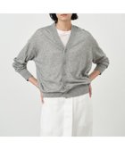 【エイトン/ATON】のCASHMERE SILK SPUN Vネックカーディガン TOP GRAY|ID: prp329100003796280 ipo3291000000028666495