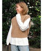 【グリーンパークス/Green Parks】のケーブルニットベスト 人気、トレンドファッション・服の通販 founy(ファニー) ファッション Fashion レディースファッション WOMEN アウター Coat Outerwear トップス・カットソー Tops/Tshirt ニット Knit Tops ベスト/ジレ Gilets/Vests 春 Spring 切替 Switching ショート Short シンプル Simple セットアップ Set Up タートル Turtle ハイネック High Neck ベスト Vest ポケット Pocket S/S・春夏 Ss・Spring/Summer プチプライス・低価格 Affordable 夏 Summer エレガント 上品 Elegant thumbnail Beige|ID: prp329100003803017 ipo3291000000025099976