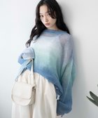 【ウィゴー/WEGO】のグラデーションメッシュニット ブルー|ID:prp329100003808779