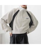 【ウィゴー/WEGO】のパイピング切替ショートハーフZIPスウェット 人気、トレンドファッション・服の通販 founy(ファニー) ファッション Fashion レディースファッション WOMEN トップス・カットソー Tops/Tshirt パーカ Sweats スウェット Sweat A/W・秋冬 Aw・Autumn/Winter・Fw・Fall-Winter S/S・春夏 Ss・Spring/Summer ショート Short スウェット Sweat スマホ Smartphone ハーフ Half パイピング Piping ミニスカート Mini Skirt ロング Long ワンポイント One Point 切替 Switching 夏 Summer 春 Spring thumbnail 杢グレー|ID: prp329100003808789 ipo3291000000025063062