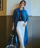 【23区/NIJYUSANKU】の【Oggi4月号掲載/洗える】23区DENIM ライトダンガリー シャツワンピース インディゴ|ID: prp329100003808841 ipo3291000000025455388