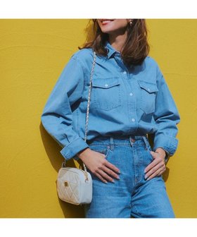 【23区/NIJYUSANKU】 【洗える】23区DENIM ライトダンガリー シャツ人気、トレンドファッション・服の通販 founy(ファニー) ファッション Fashion レディースファッション WOMEN トップス・カットソー Tops/Tshirt シャツ/ブラウス Shirts/Blouses インディゴ Indigo 春 Spring 洗える Washable セットアップ Set Up ツイル Twill デニム Denim 定番 Standard ボトム Bottom 羽織 Haori ロング Long ワイド Wide 再入荷 Restock/Back In Stock/Re Arrival S/S・春夏 Ss・Spring/Summer おすすめ Recommend 夏 Summer 2024年 2024 2024春夏・S/S Ss,Spring/Summer,2024 |ID:prp329100003808844