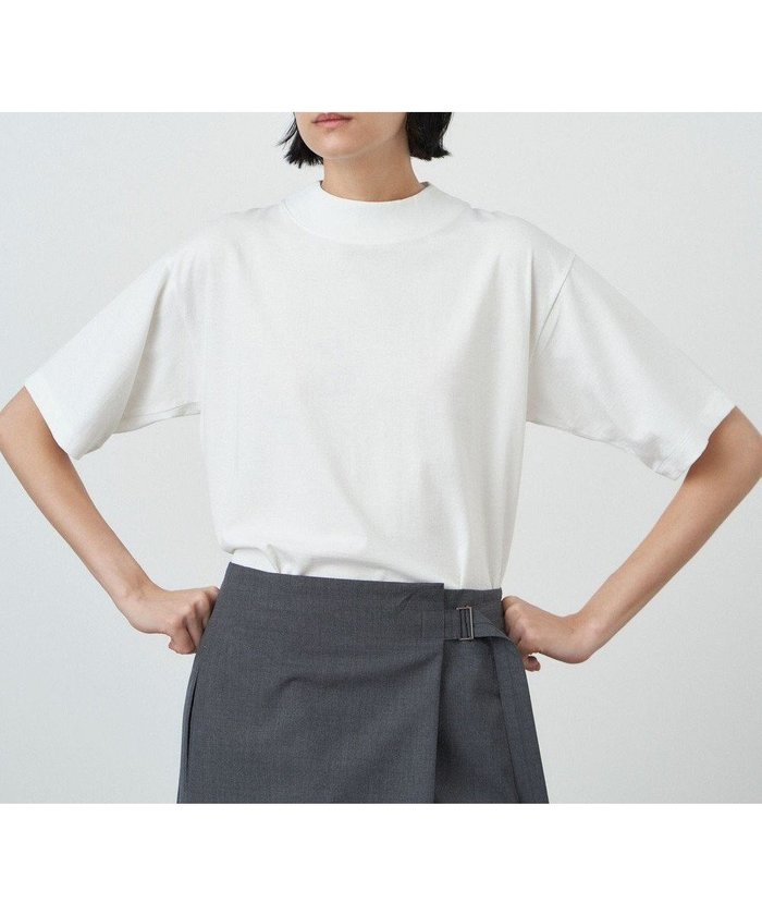 【エイトン/ATON】のDRY COTTON JERSEY モックネックTシャツ インテリア・キッズ・メンズ・レディースファッション・服の通販 founy(ファニー) https://founy.com/ ファッション Fashion レディースファッション WOMEN トップス・カットソー Tops/Tshirt シャツ/ブラウス Shirts/Blouses ロング / Tシャツ T-Shirts カットソー Cut and Sewn A/W・秋冬 Aw・Autumn/Winter・Fw・Fall-Winter S/S・春夏 Ss・Spring/Summer インナー Inner カットソー Cut And Sew ジャージ Jersey ノースリーブ No Sleeve モックネック Mock Neck レギュラー Regular 吸水 Water Absorption 夏 Summer 定番 Standard |ID: prp329100003811155 ipo3291000000025075788