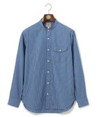 【ジェイ プレス/J.PRESS / MEN】のポプリンマルチストライプ バンドカラーシャツ サックスブルー系1|ID: prp329100003811184 ipo3291000000027408574