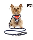 【ペットパラダイス/PET PARADISE / GOODS】のLee ハーネス&リード 《ボーダー》 SS 小型犬 ネイビー|ID: prp329100003813131 ipo3291000000029424617