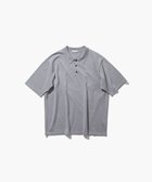 【エイトン/ATON】のNATURAL DYED ORGANIC ハーフスリーブポロニット - UNISEX TOP GRAY|ID: prp329100003828762 ipo3291000000027836965