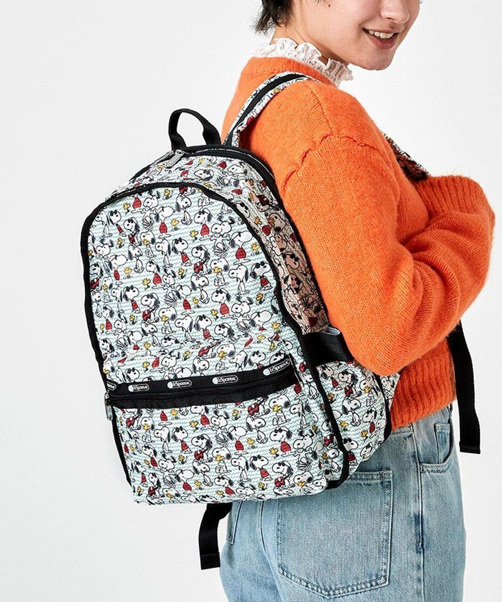 【レスポートサック/LeSportsac】のROUTE BACKPACK/スヌーピー ウッドストック 人気、トレンドファッション・服の通販 founy(ファニー) 　ファッション　Fashion　レディースファッション　WOMEN　バッグ　Bag　おすすめ　Recommend　クッション　Cushion　シンプル　Simple　ポケット　Pocket　リュック　Ruck Sack　ビジネス 仕事 通勤　Business　 other-1|ID: prp329100003830183 ipo3291000000025167574