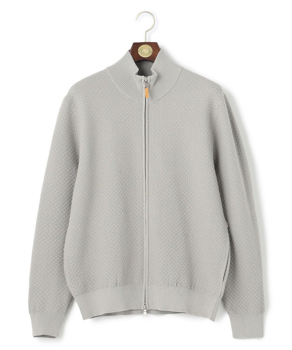 【ジェイ プレス/J.PRESS / MEN】のハイツイストリンクス フルジップニットカーディガン インテリア・キッズ・メンズ・レディースファッション・服の通販 founy(ファニー) 　ファッション　Fashion　メンズファッション　MEN　トップス・カットソー　Tops/Tshirt/Men　ニット　Knit Tops　カーディガン　Cardigans　インナー　Inner　春　Spring　カーディガン　Cardigan　ジャケット　Jacket　定番　Standard　フロント　Front　ポケット　Pocket　S/S・春夏　Ss・Spring/Summer　再入荷　Restock/Back In Stock/Re Arrival　おすすめ　Recommend　夏　Summer　エレガント 上品　Elegant　ライトグレー系|ID: prp329100003830208 ipo3291000000031988052